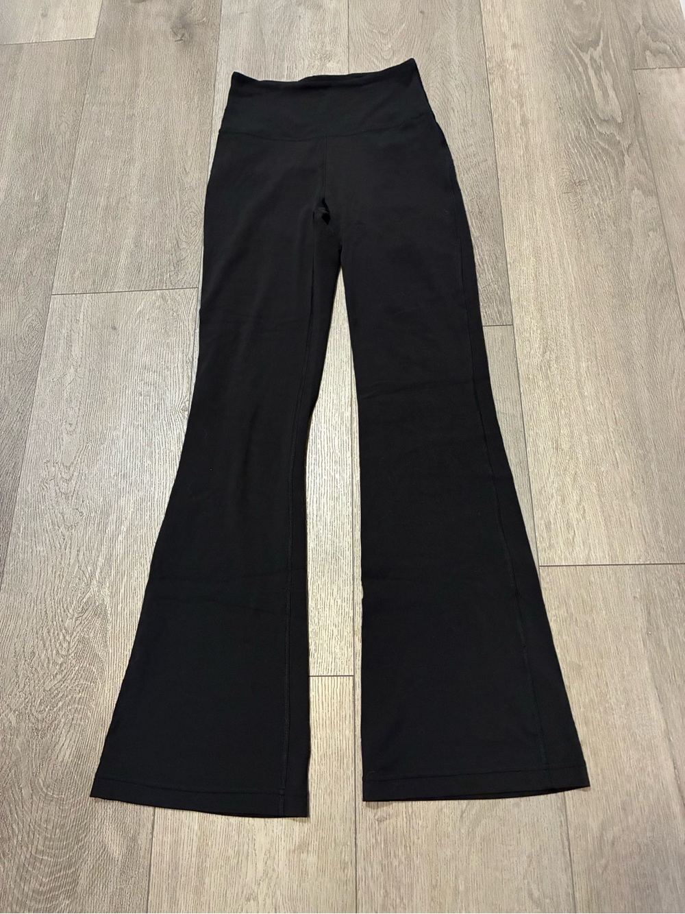 Lululemon HR Black Flare Groove Pants, size 6